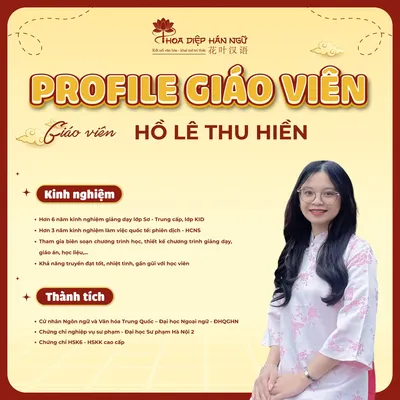 Giáo viên Hồ Lê Thu Hiền