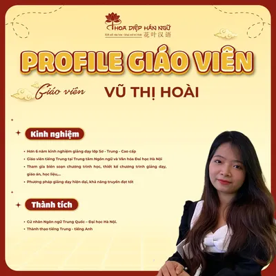 Giáo viên Vũ Thị Hoài